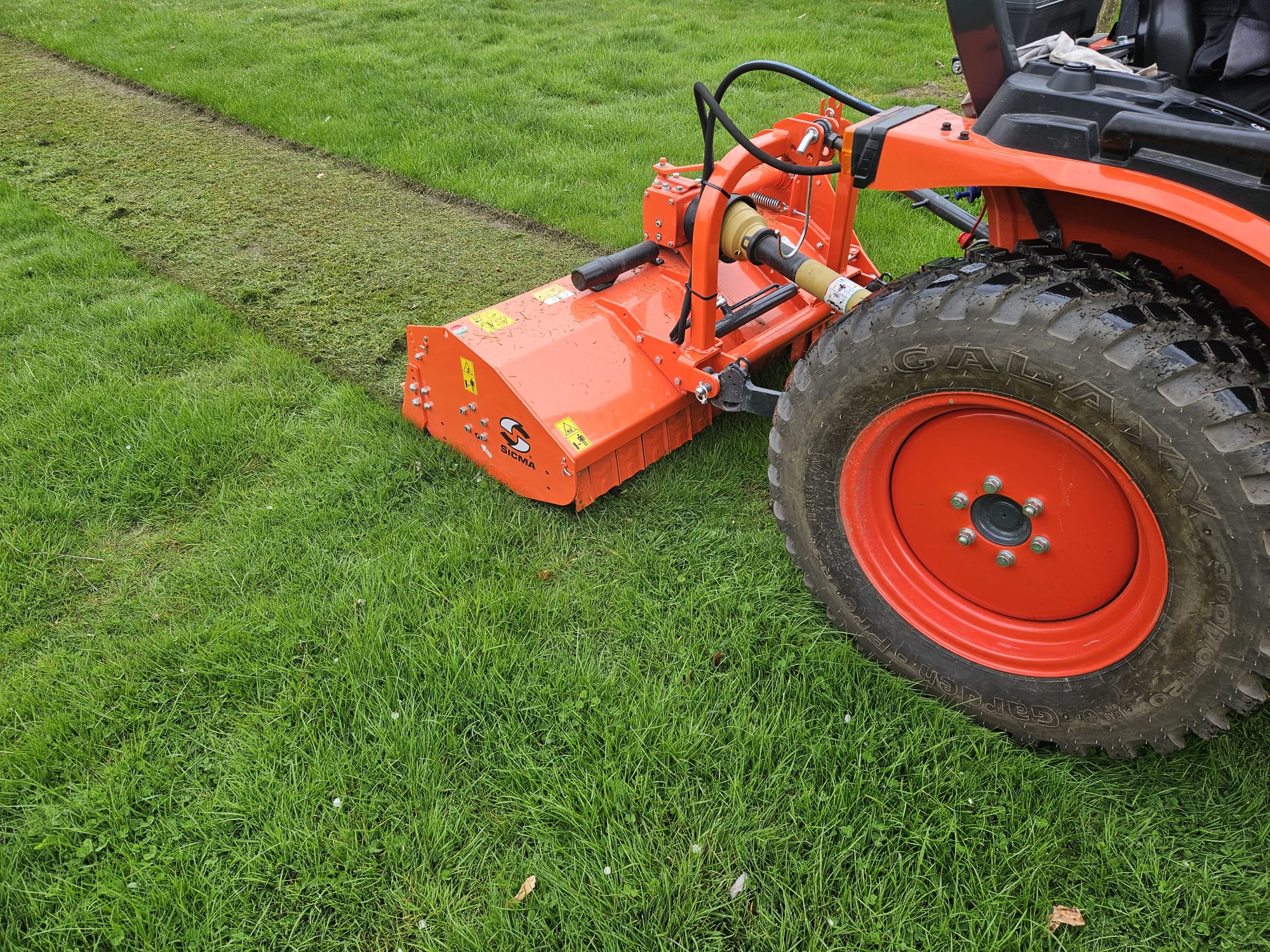 Klepelmaaier mini tractor